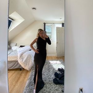 Black maxi dress